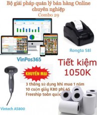 Combo 29. Trọn bộ máy + VinPOS365 Online 1 năm